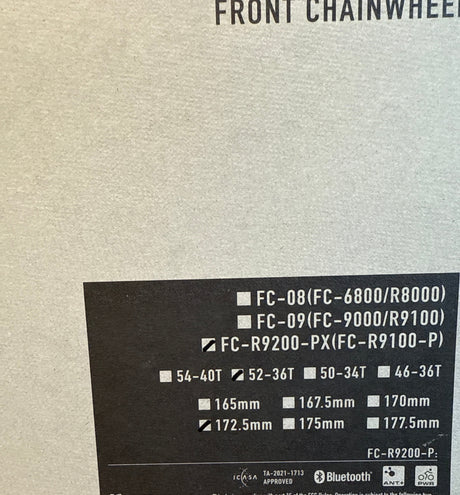 Shimano Dura Ace FC-R9200-P 12sp Crankstel 52/36 172,5