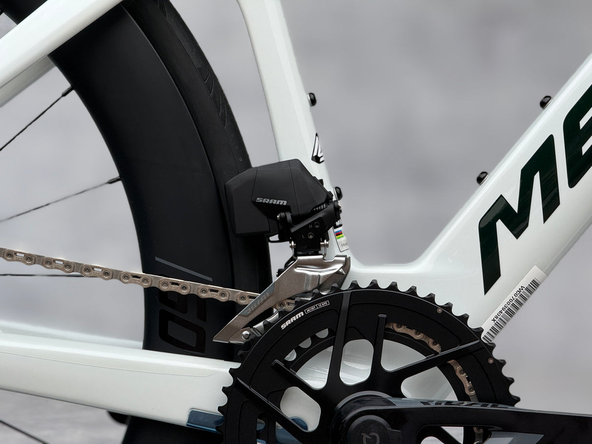 Merida Reacto 7000 Racefiets Carbon Sram (Glossy Pearl White Halo Green)