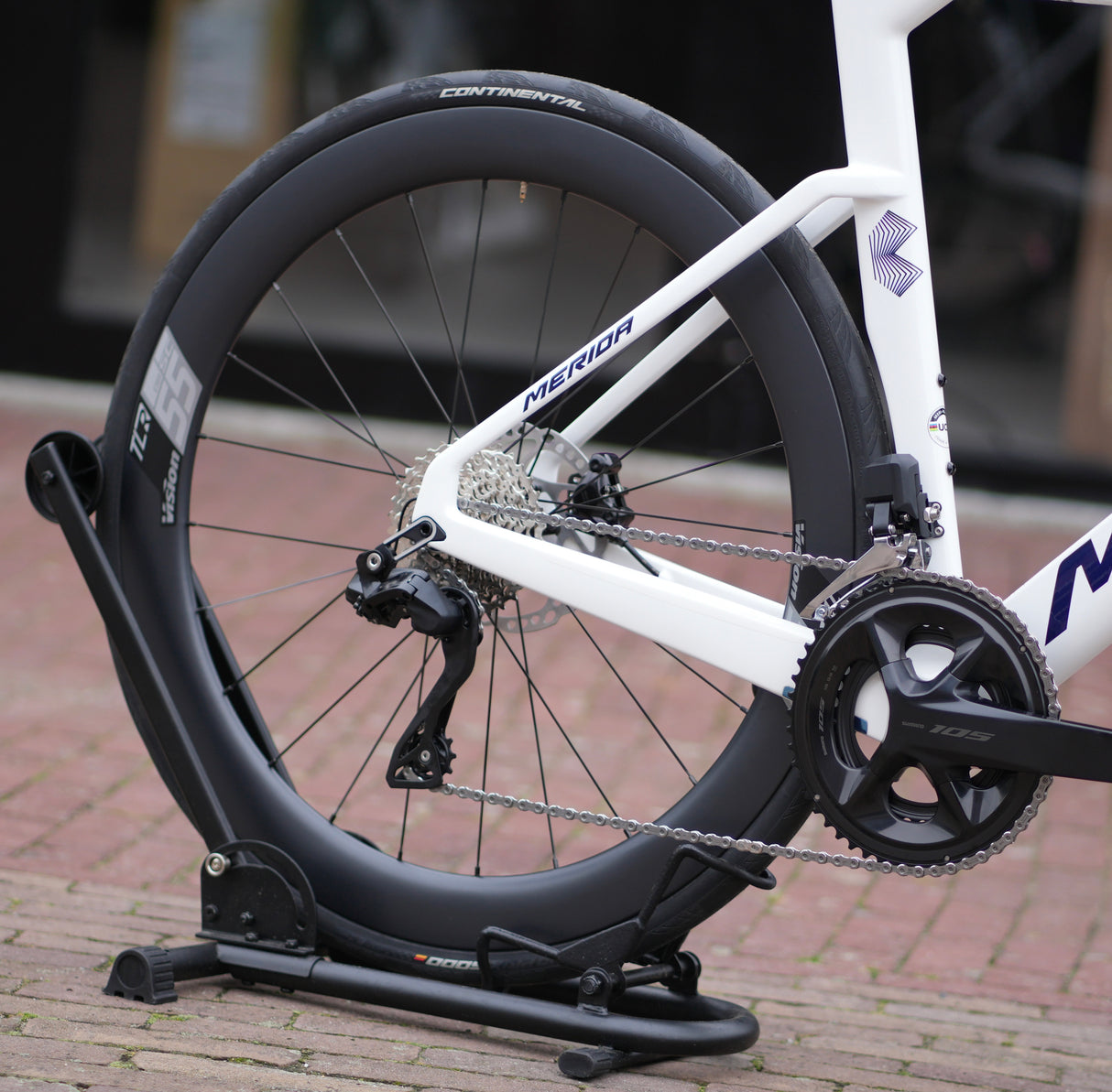 Merida Reacto 5000 met Carbon wielen