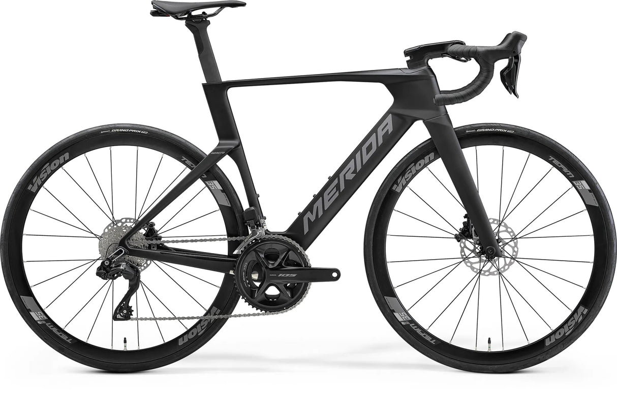 Merida Reacto 5000 Seidenschwarz Glänzend Metallic Schwarz