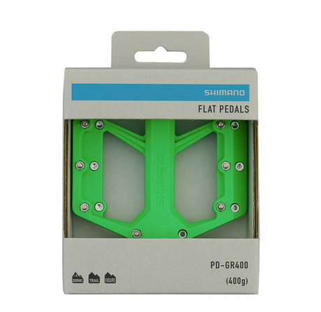 SHIMANO Pedal (Flat) PD-GR400 Green