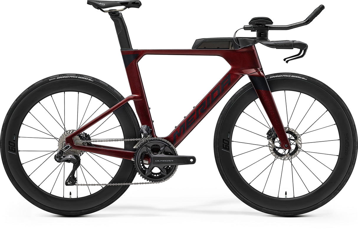 Merida Time Warp Tri Limited Ultegra Burgundy Red